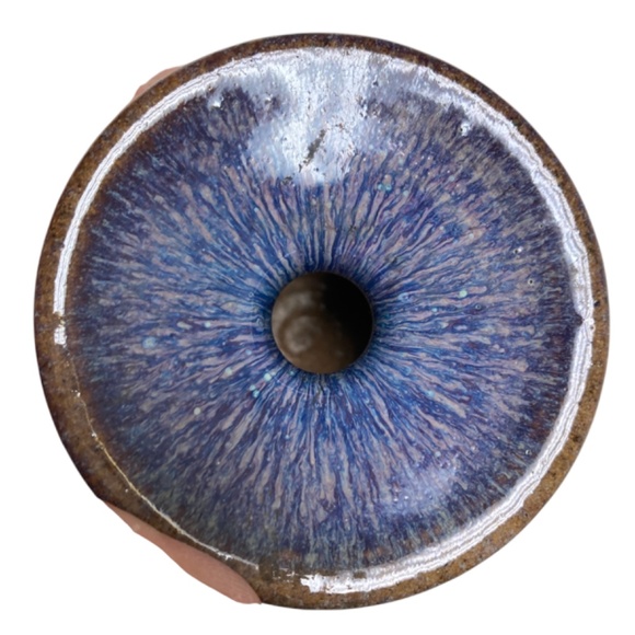 vases jars 4 small bud handmade red blue green ceramic 4" - Picture 3 of 16